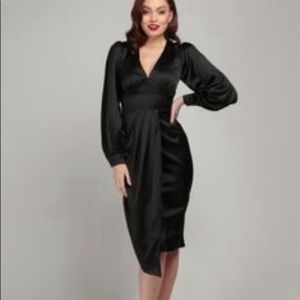 Collectif Enrica Plain Pencil Dress